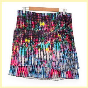 Lucky in Love After Flash Scallop Pleated Skirt Multicolor XL NWT Tennis Skort